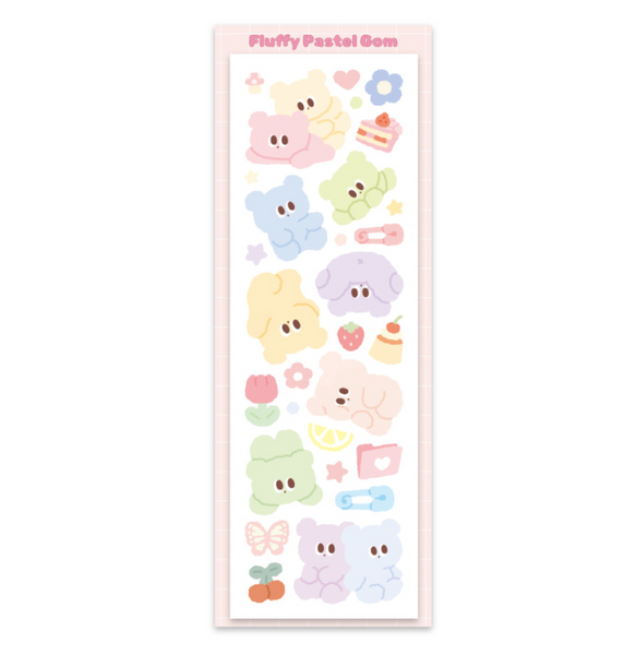 Dango Lingo/ Fluffy Pastel Gom stickers 貼紙