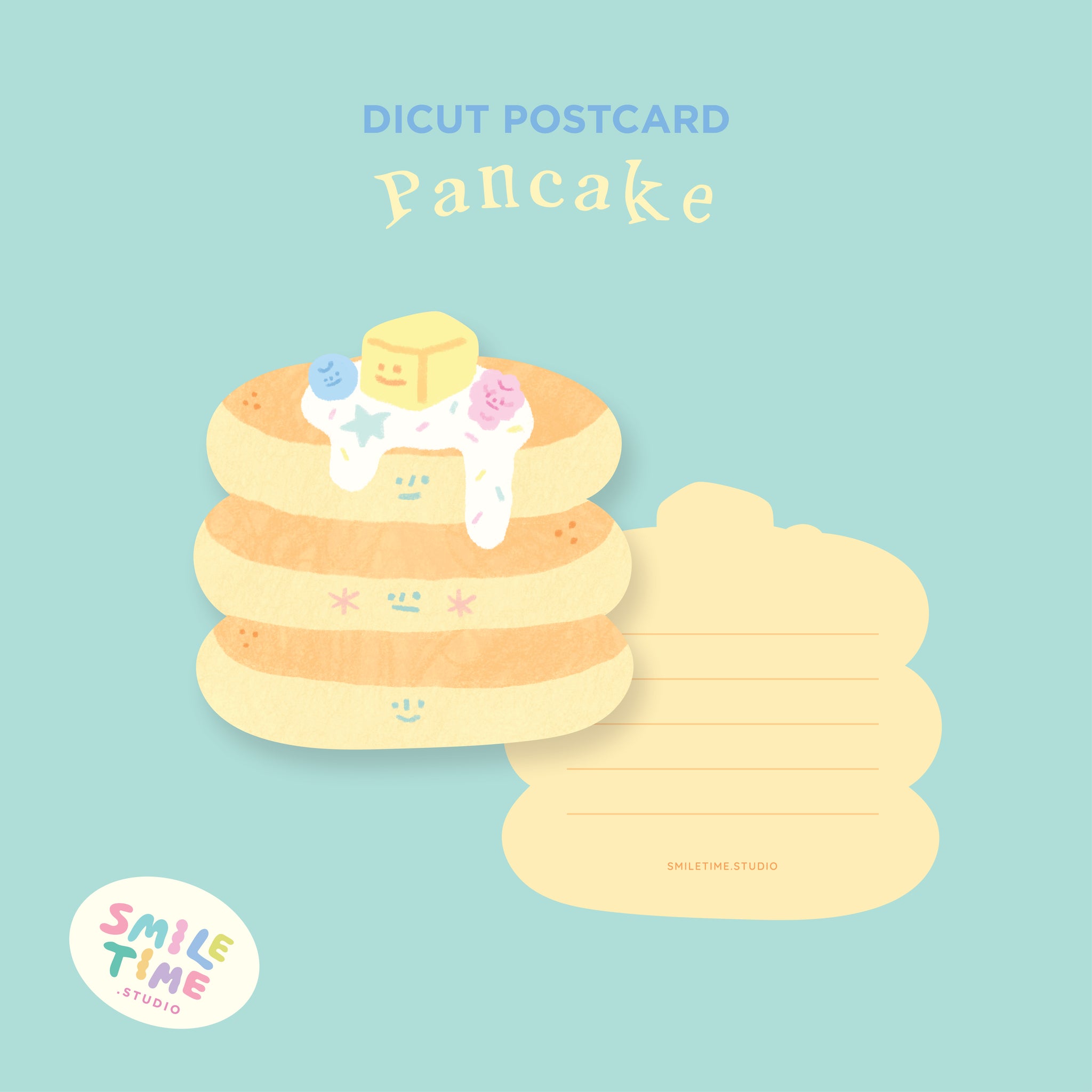 Smiletime/ Postcard diecut Pancake