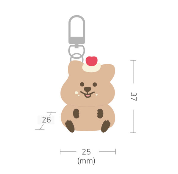 Young Forest / Cream Quokka keyring