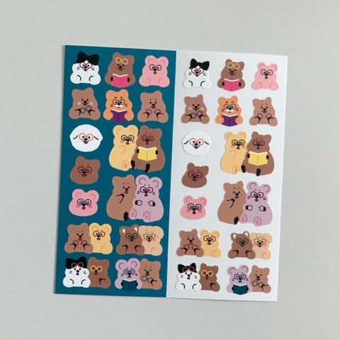 Young Forest/ Glasses Quokka Friends Stickers 貼紙