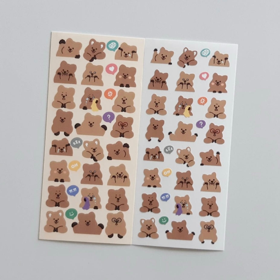 Young Forest/ Daily Quokka Stickers (Re-new version) 貼紙