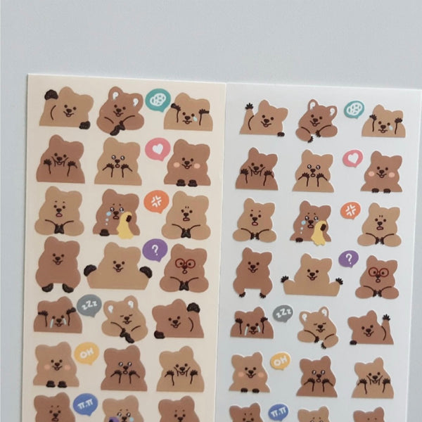 Young Forest/ Daily Quokka Stickers (Re-new version) 貼紙