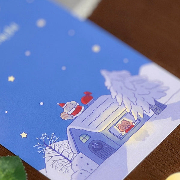 misol misol/ A Little snowy night card