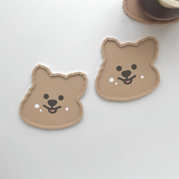 Young Forest / Cream Quokka Coaster