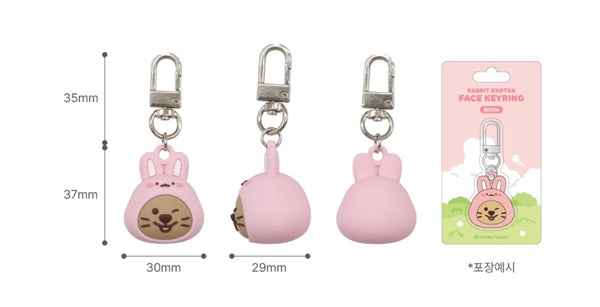 Young Forest/ Rabbit Quokka Face Keyring