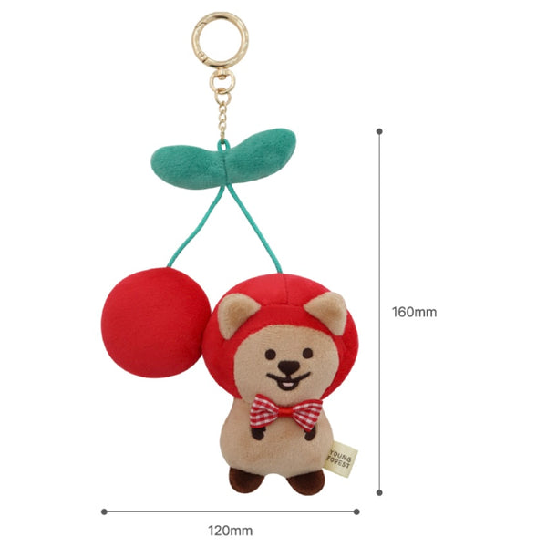 Young Forest/ Cherry Quokka Doll Keyring