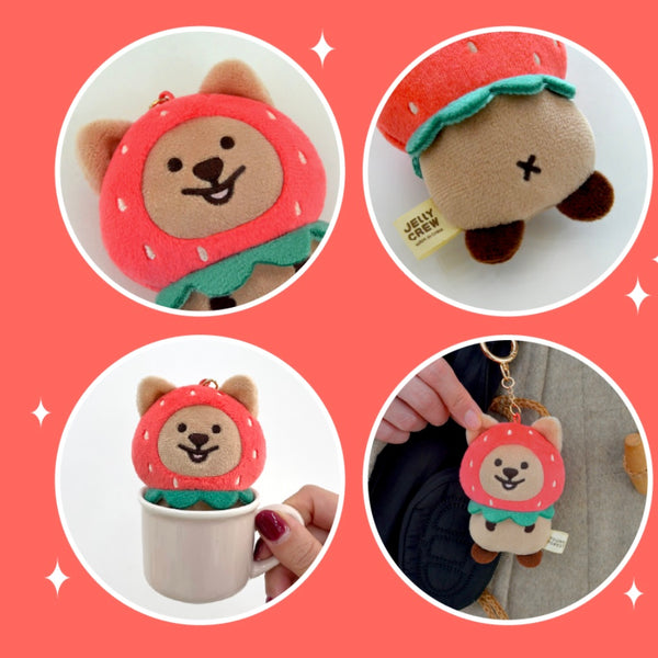 Young Forest/ Strawberry Quokka Doll Keyring