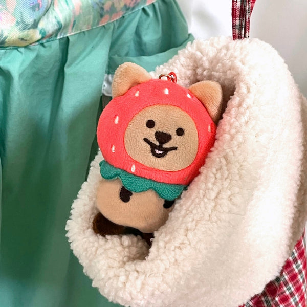 Young Forest/ Strawberry Quokka Doll Keyring