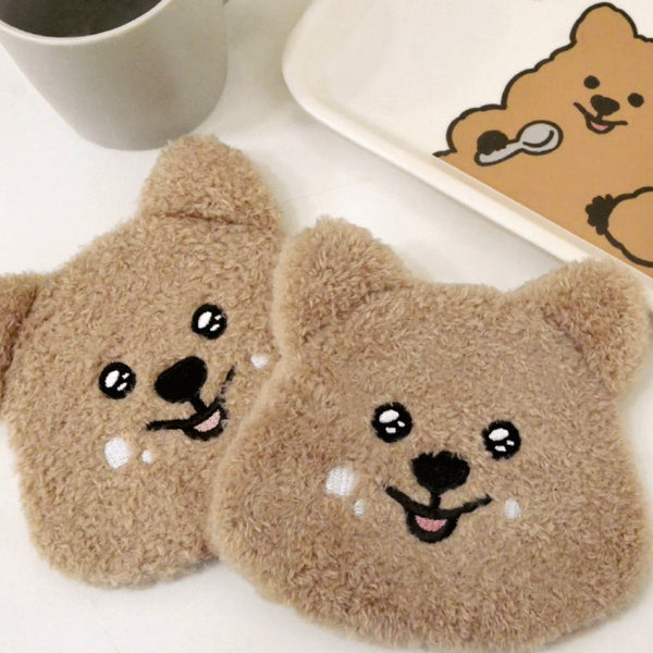 Young Forest/ Fluffy Quokka Fabric Coaster 杯墊