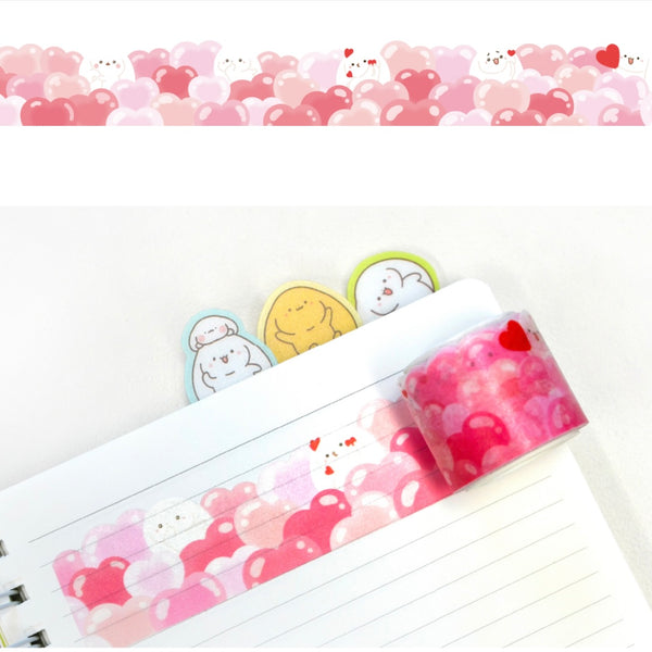 Mang Sang Ri Rabbit / Heart Masking Tape