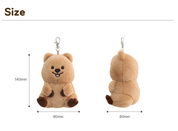 𝙍𝙀𝙎𝙏𝙊𝘾𝙆! Young Forest/ Fluffy Quokka Plush Keyring