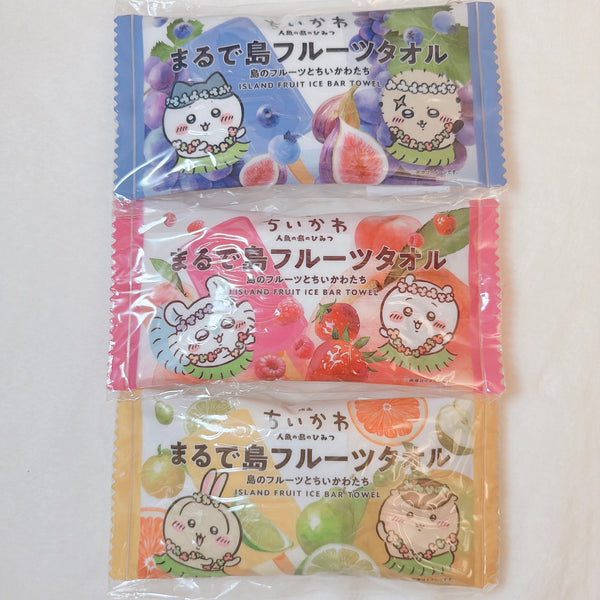 【日本7-11限定】chiikawa/ 雪條造型 Pouch（連毛巾）/ 兔兔 & 栗子