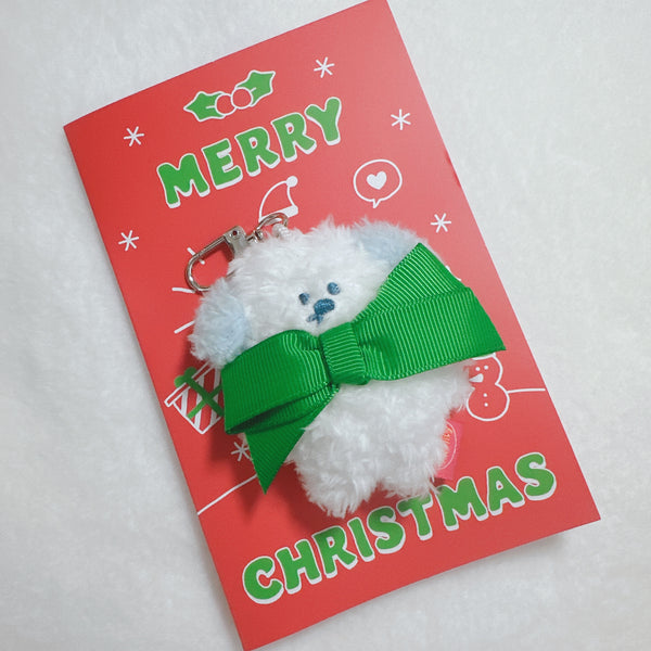 Butter Shop/ Christmas Mini Keyring Card Set/ Mongsomi (Red) (連信封)