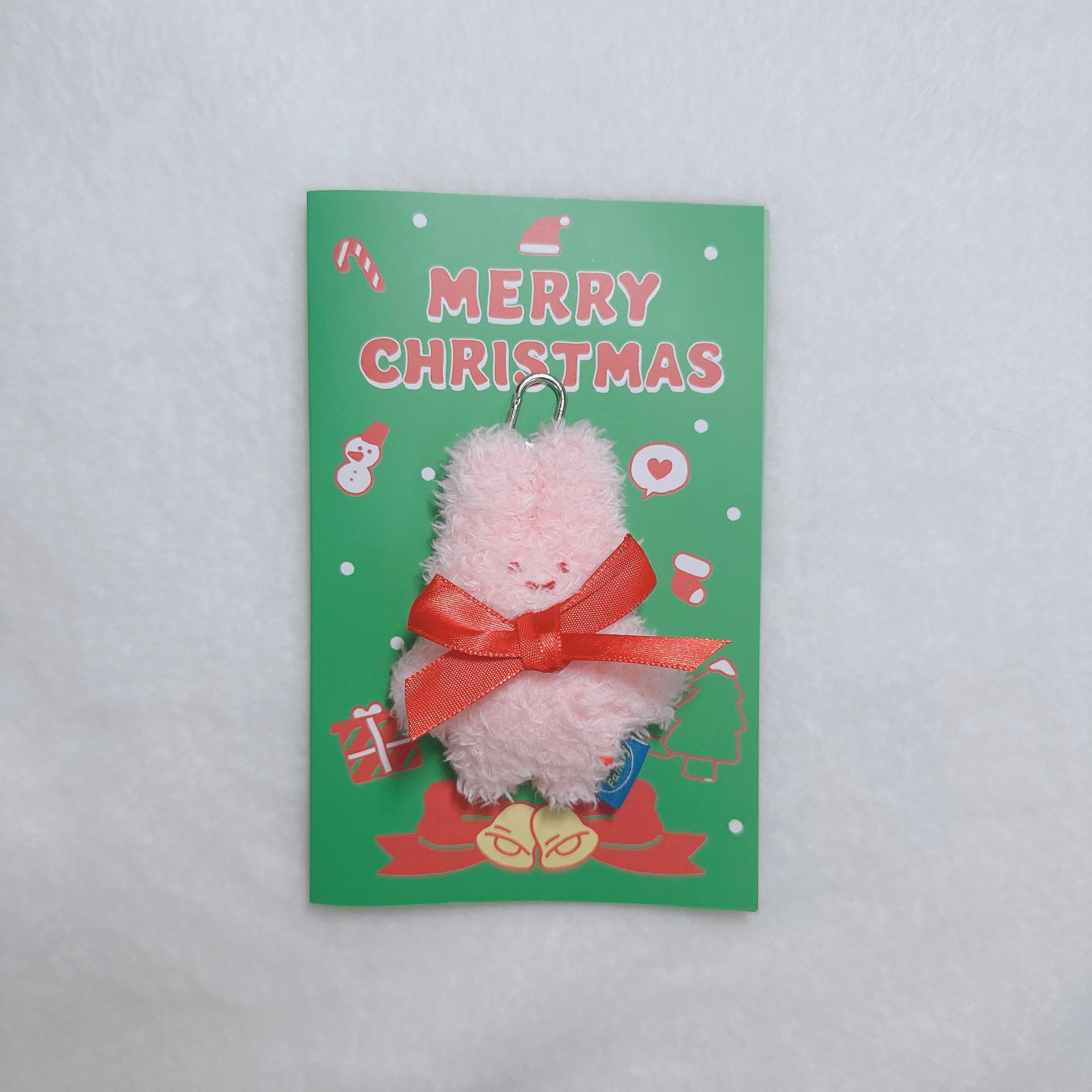 Butter Shop/ Christmas Mini Keyring Card Set/ Scrabbit (Green) (連信封)