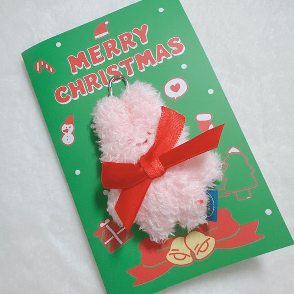 Butter Shop/ Christmas Mini Keyring Card Set/ Scrabbit (Green) (連信封)