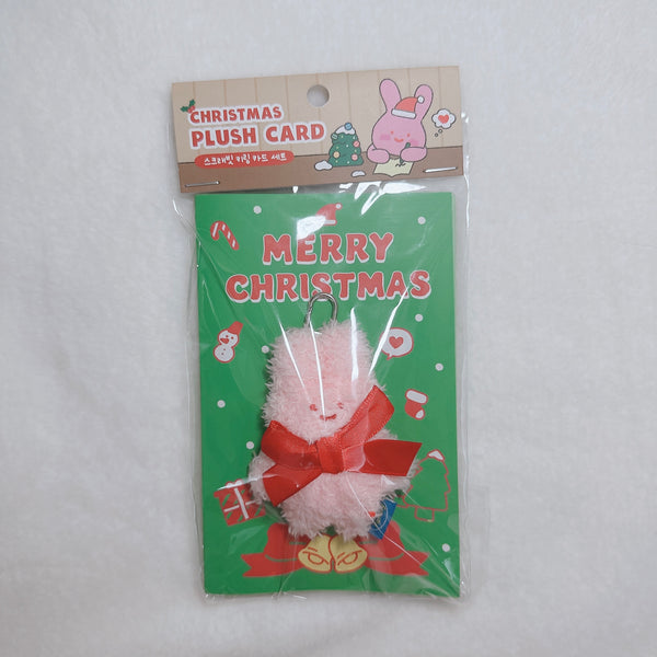 Butter Shop/ Christmas Mini Keyring Card Set/ Scrabbit (Green) (連信封)