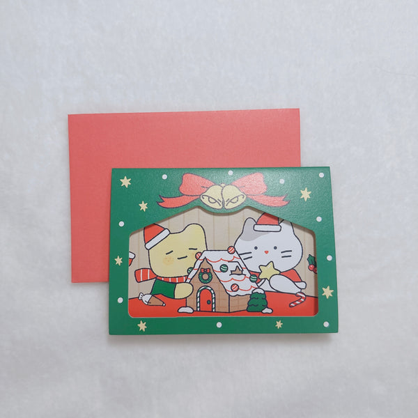 Butter Shop/ Christmas MilkCat & Butter 折疊卡 (連信封)