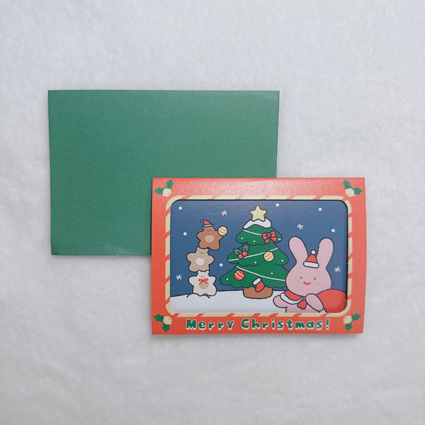 Butter Shop/ Christmas House Scrabbit Buttergom  折疊卡 (連信封)