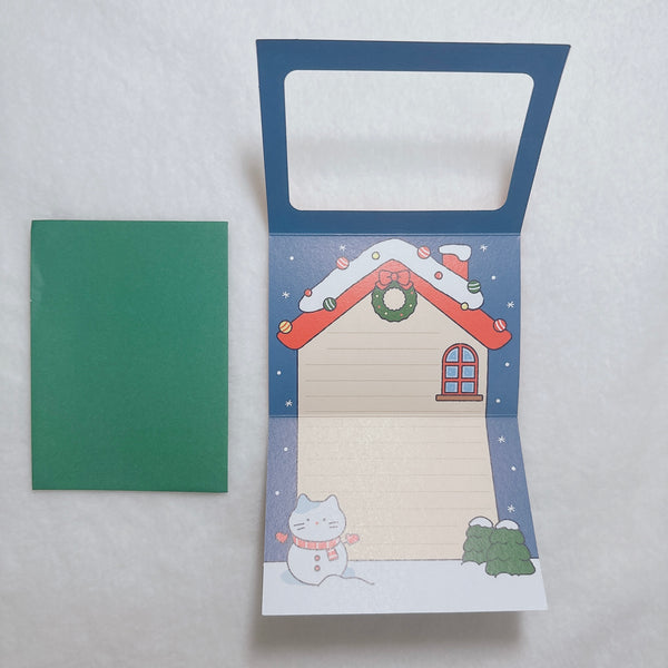 Butter Shop/ Christmas House Scrabbit Buttergom  折疊卡 (連信封)