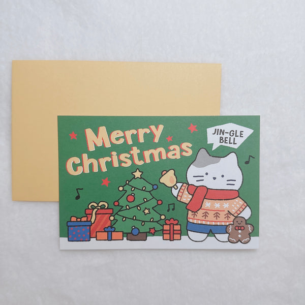 Butter Shop/ Christmas MilkCat Card  (連信封)