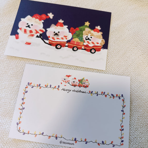 soso-roun / snowy train card