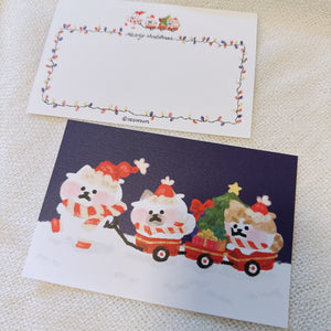 soso-roun / snowy train card