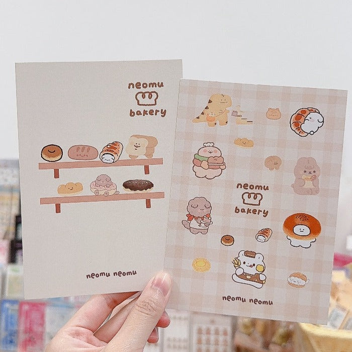 neomu bakery 聯名合作明信片set (共9張）