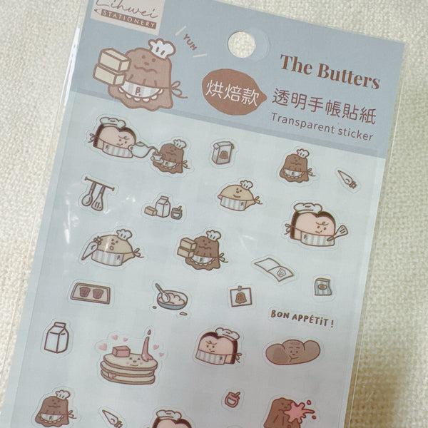 the Butters  透明手帳貼紙 /烘焙款