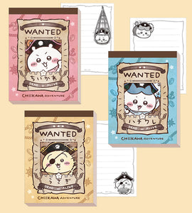 [現貨]  chiikawa 台場冒險王 / WANTED 通緝令 Memo Pad （3款）