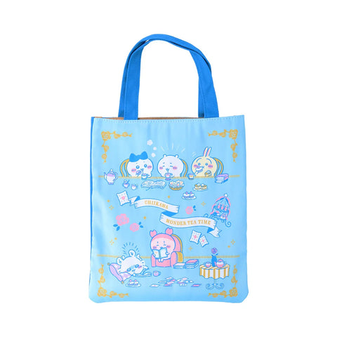 chiikawa/ Wonder Tea Time/ 平織布 Tote Bag 粉藍