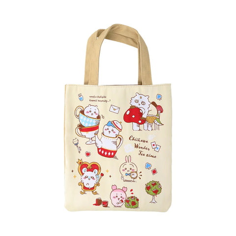 chiikawa/ Wonder Tea Time/ 平織布 Tote Bag 米色