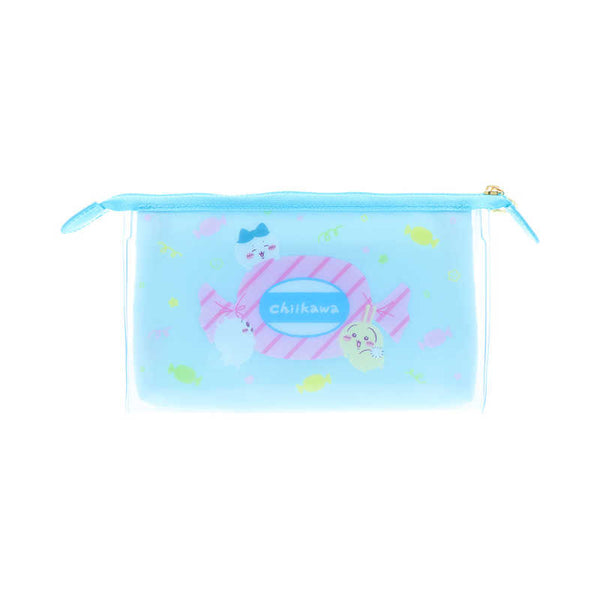 chiikawa/ mitte clear pouch 筆袋/化妝袋 / blue