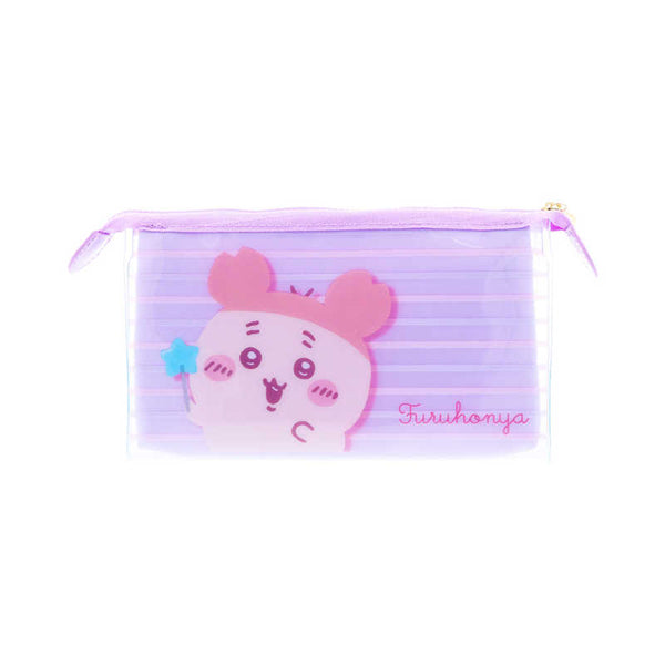 chiikawa/ mitte clear pouch 筆袋/化妝袋 / purple