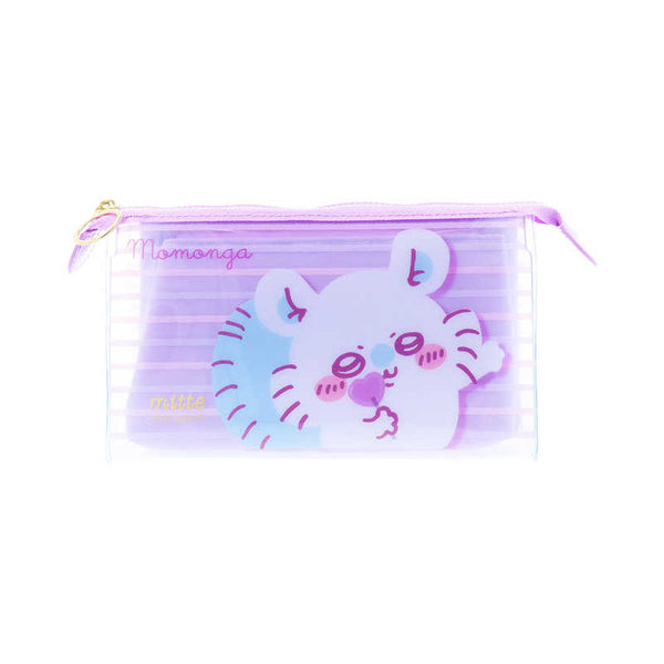 chiikawa/ mitte clear pouch 筆袋/化妝袋 / purple