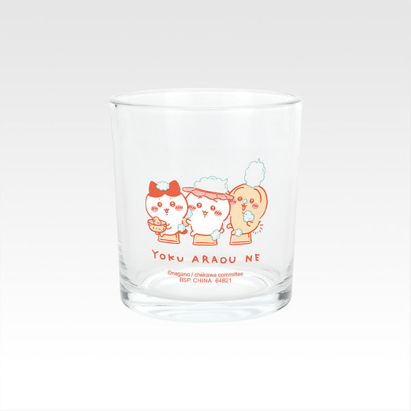 chiikawa/ 溫泉系列一番賞/ E賞 3隻刷背 玻璃杯