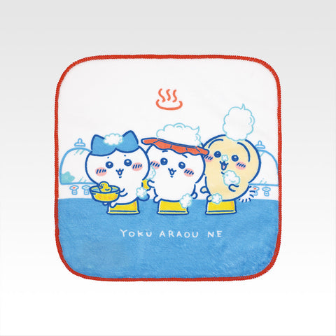 chiikawa/ 溫泉系列一番賞/ H賞 3隻刷背 正方毛巾