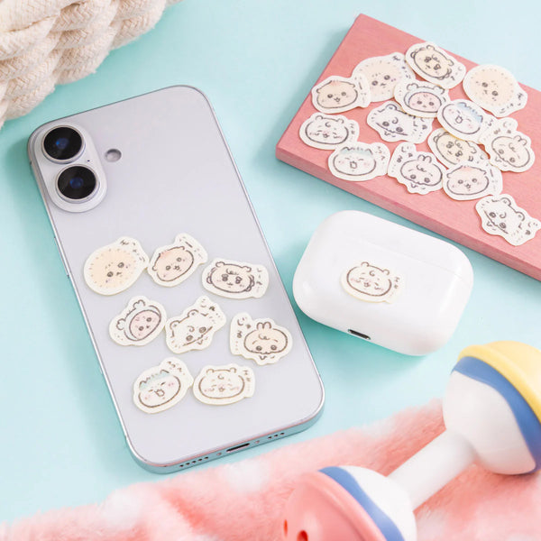 chiikawa/ chiikawa baby 貼紙包 / 可愛臉