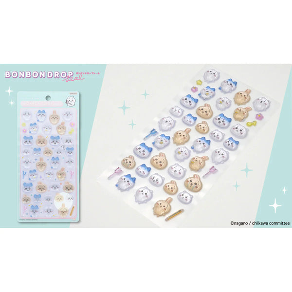 chiikawa/ BON BON DROP 超立體 貼紙 / 3隻小可愛