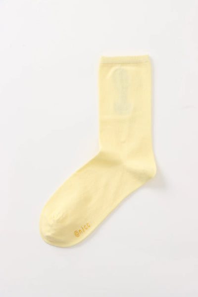 chiikawa/ 兔兔 黃色 刺繡中筒襪