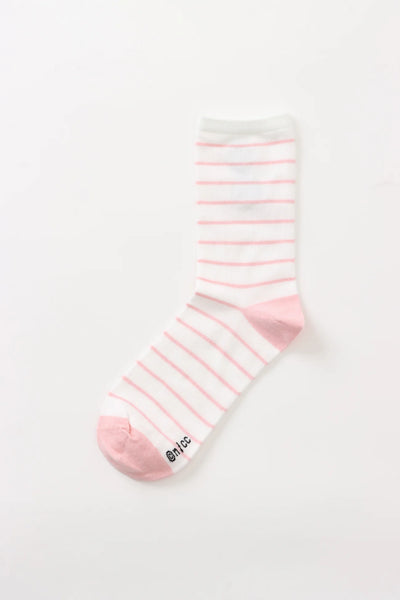 chiikawa/ chiikawa 刺繡條紋中筒襪