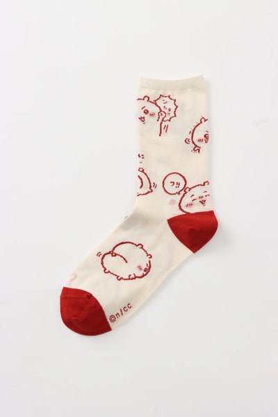 chiikawa/ chiikawa pattern 中筒襪