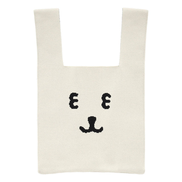 nagano / 白熊 針織袋 / 白色