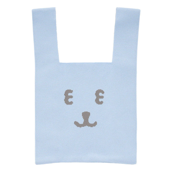 nagano / 白熊 針織袋 / 淺藍