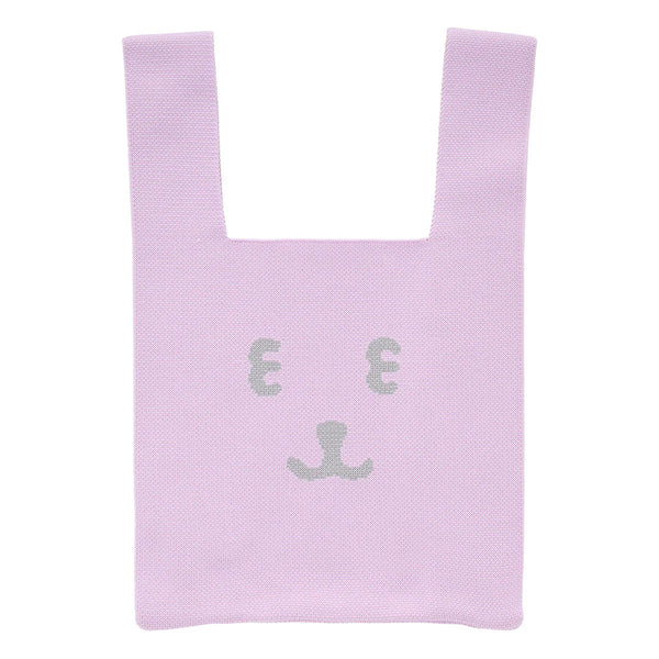 nagano / 白熊 針織袋 / 淺紫