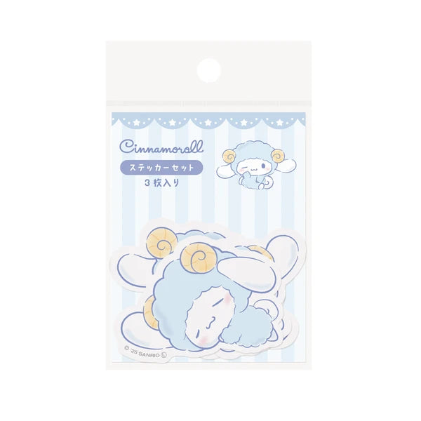 SANRIO / 晚安小綿羊 貼紙套裝 / 肉桂狗