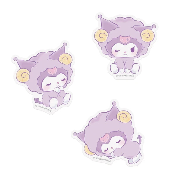 SANRIO / 晚安小綿羊 貼紙套裝 / KUROMI
