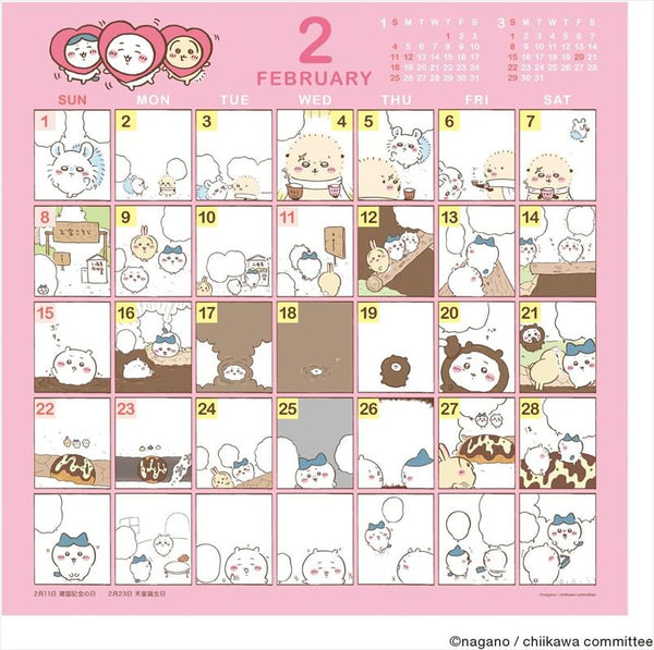 [現貨] chiikawa/ 漫畫設計 2026年掛曆