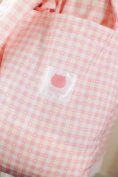 [現貨] chiikawa / check pattern格仔系列 / Tote bag  (附吊飾) /  Chiikawa