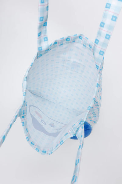 [現貨] chiikawa / check pattern 格仔系列 / Tote bag  (附吊飾) /  小八
