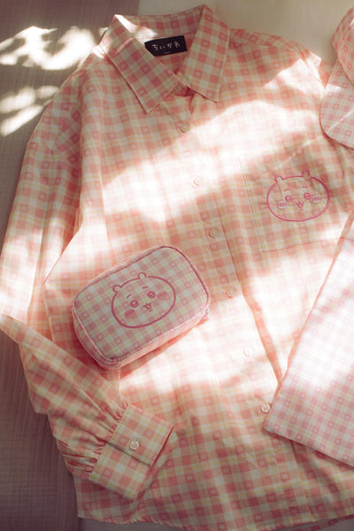 [預購] chiikawa / check pattern 格仔系列 / 格仔恤衫 / chiikawa